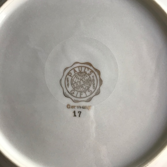 PAIR Portrait Plate Reticulated Maidens Paul's Gifts FRP & Co NY Germany Vintage - Picture 11 of 15